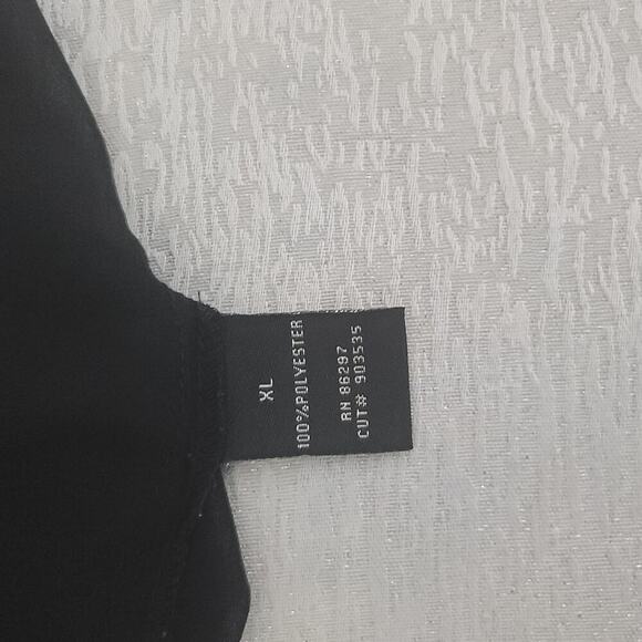 BCBG ladies sheer tunic black Size XL Swim cover up dress Matrix Minimalist Goth - Picture 5 of 8